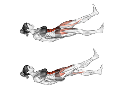 عکس عضلات درگیر حرکت زیر شکم لگد زدنی
