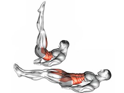 عکس عضلات درگیر در حرکت لگ رایز